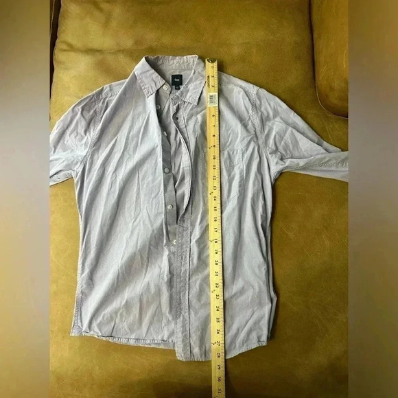 GAP Light Purple Button Down Long Sleeve Shirt 100% Cotton Size Medium - Picture 6 of 9